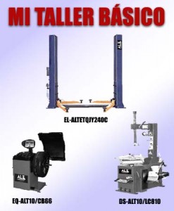 Equipamiento Taller. Imagen de Elevadores de Coches Automotive Lift and Tools.