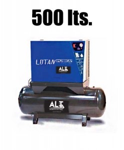 Compresor 500 L Insonorizado. Imagen de Elevadores de Coches Automotive Lift and Tools.