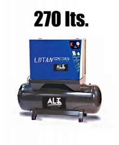 Compresor 270 L insonorizado. Imagen de Elevadores de Coches Automotive Lift and Tools.